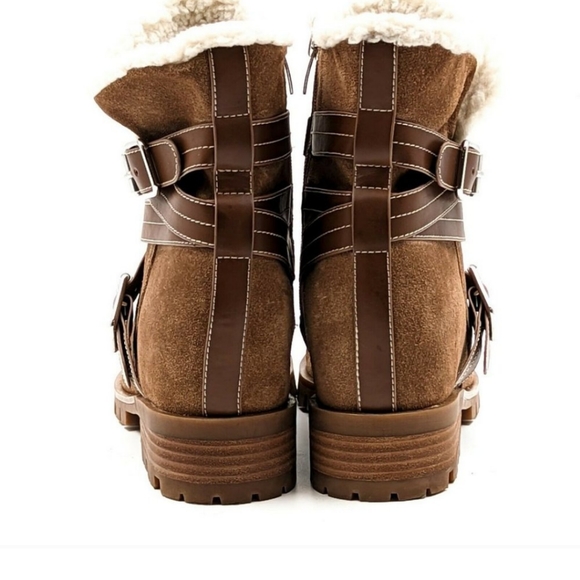 NINE WEST NEW W/ OUT BOX FAUX SUEDE WOMEN'S BOOTS - Picture 3 of 5